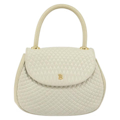 Bally Vintage Handbag Quilted Leather