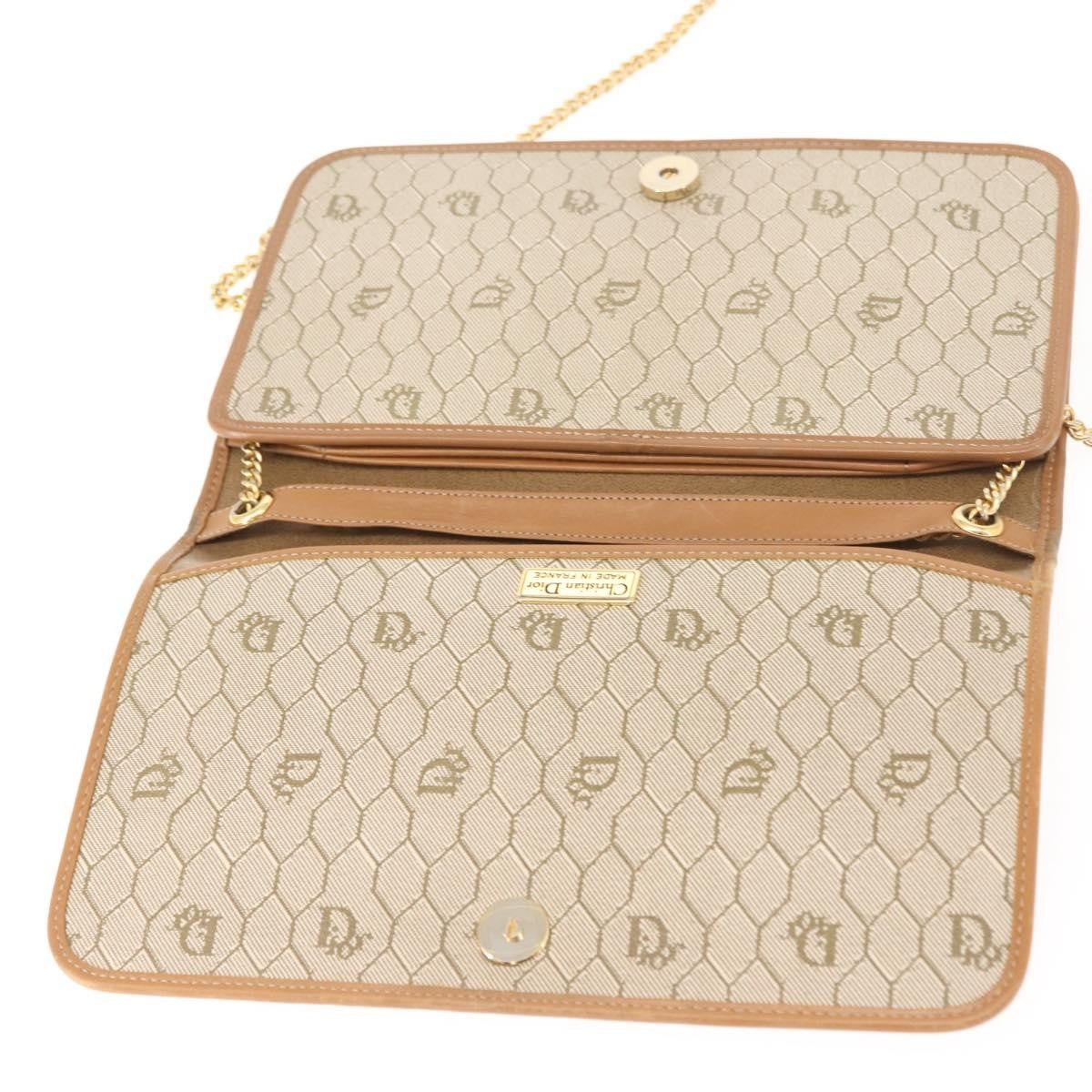Christian Dior Vintage Honeycomb chain Canvas