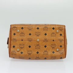 MCM Visetos Handbag Canvas and Leather