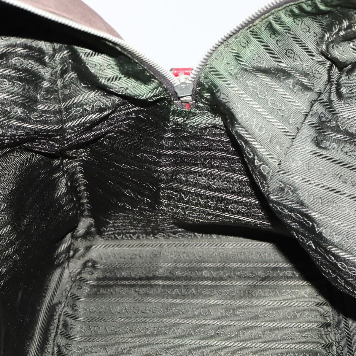 Prada Bowler Bag Canvas with Leather