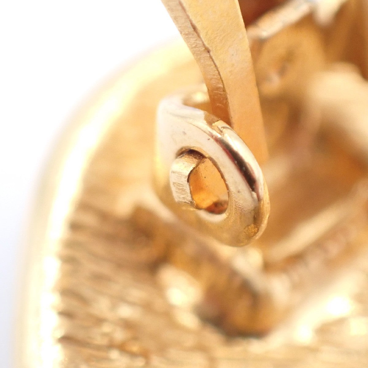 Chanel CC Rhombus Clip-On Earrings Metal