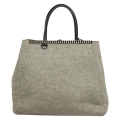 Fendi 2Jours Bag Felted Wool and Astrakhans