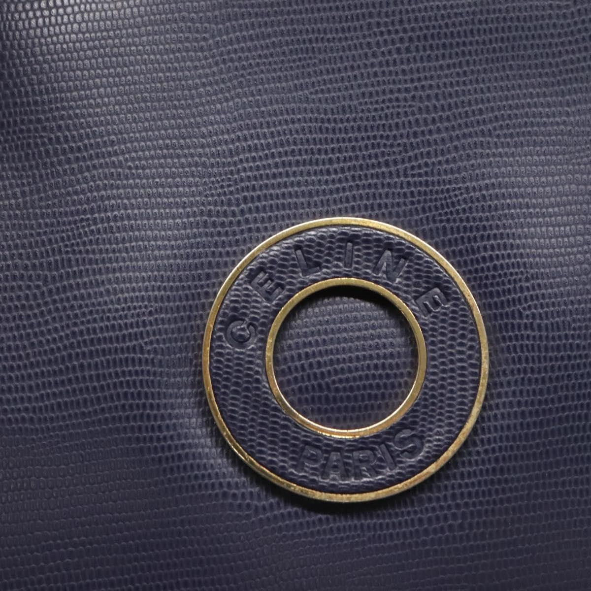 Celine Circle Logo Handbag Leather