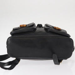 Gucci Vintage Bamboo Backpack Leather