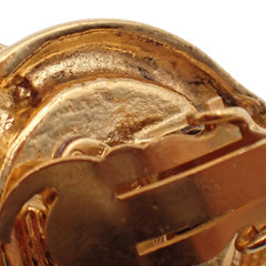 Chanel CC Round Earrings Metal