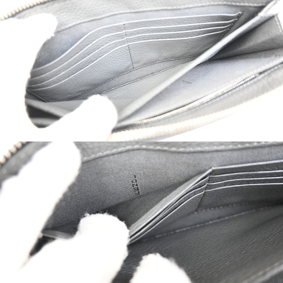 Fendi logo zip pouch FF Printed Leathear