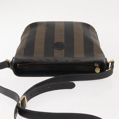 Fendi Pequin Shoulder Bag Canvas