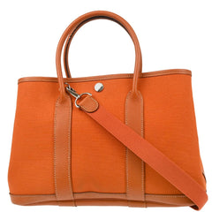 Hermes Garden Party Tote Toile and Leather