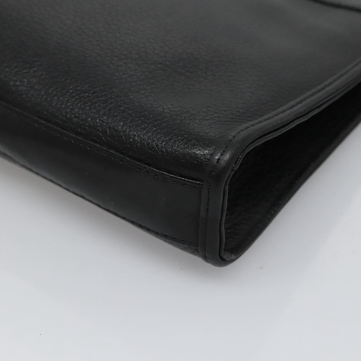 Burberry Zip Clutch Leather