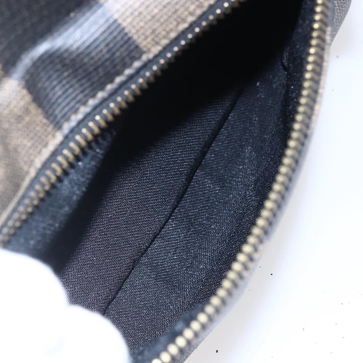 Fendi Pequin Front Pocket Backpack Coated Canvas