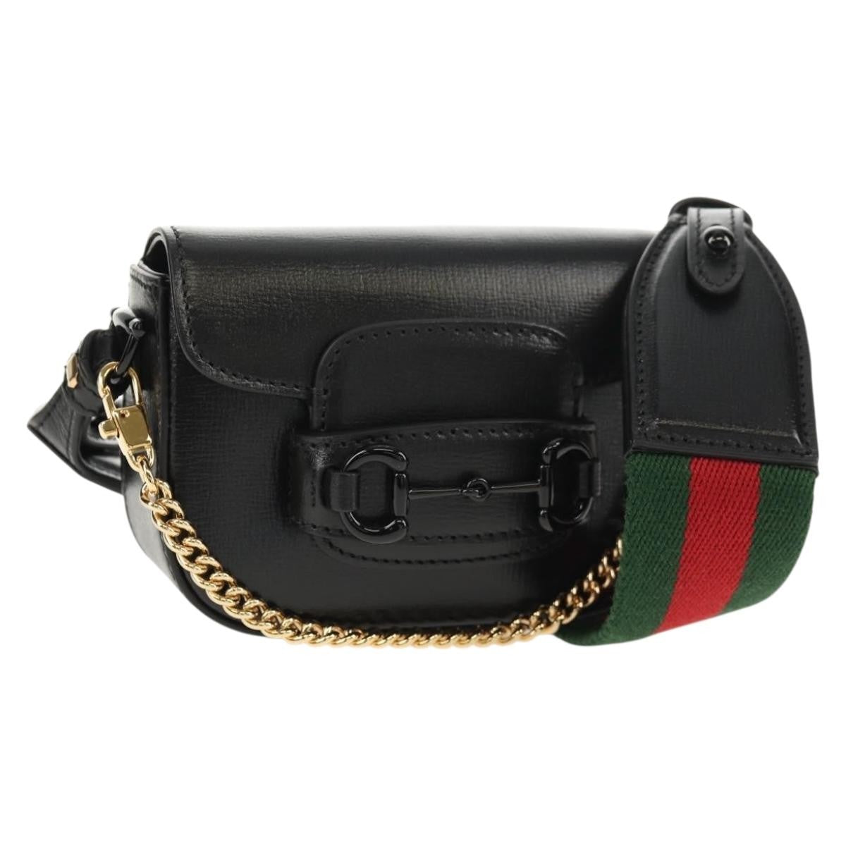 Gucci Vintage Horsebit Shoulder bag Leather