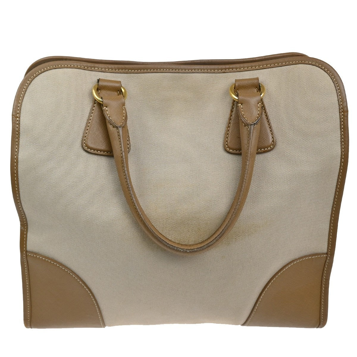 Prada Convertible Tote Canvas and Saffiano Leather