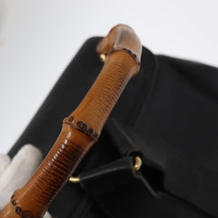 Gucci Vintage Bamboo Backpack Leather