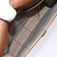 Burberry Vintage Flap Crossbody Bag Leather