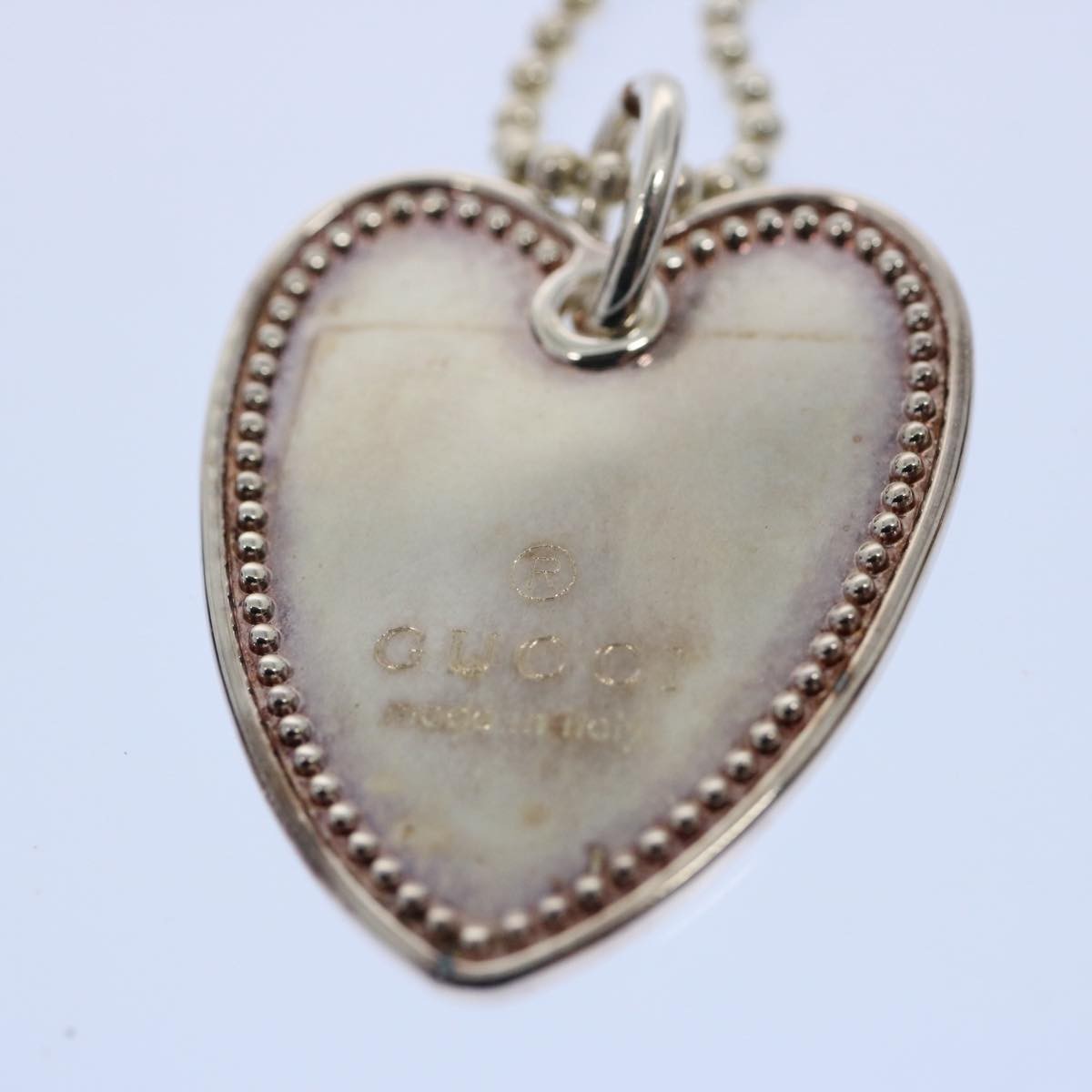 Gucci Heart Necklace Silver