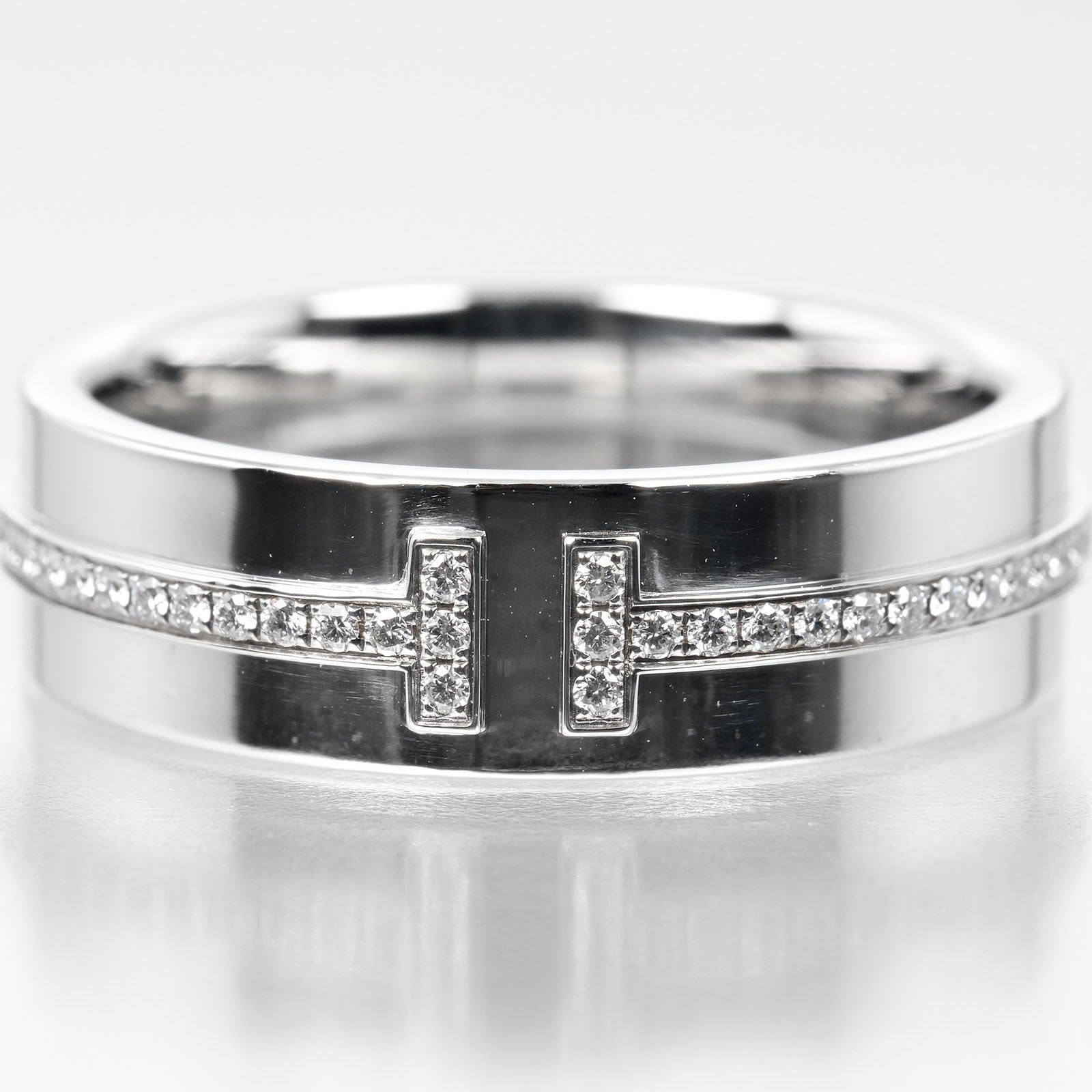 Tiffany & Co. Tiffany T Ring 18K White Gold and Diamonds