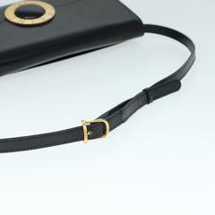 Celine Vintage Circle Logo Crossbody Bag Leather