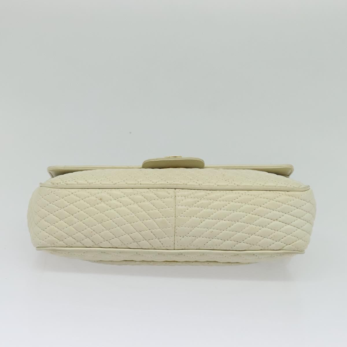 Bally Vintage Chain Shoulder Bag Quilted Leather