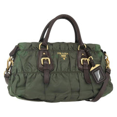 Prada Gaufre Convertible Satchel Tessuto