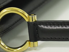 Celine Gancini Handbag Leather