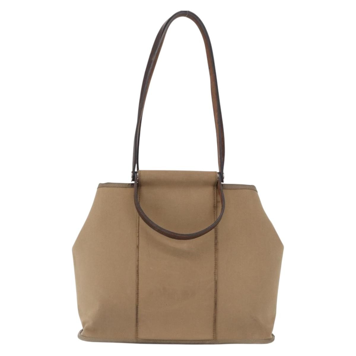 Hermes Cabag Elan Toile and Leather