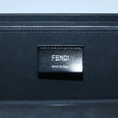 Fendi Logo Horizontal Box Crossbody Bag Leather