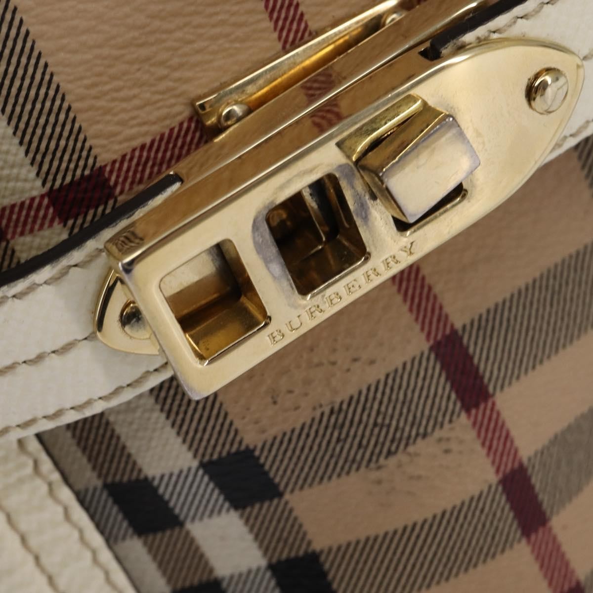 Burberry Minford Satchel Haymarket Coated Canvas