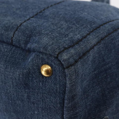 Prada Canapa Convertible Tote Denim