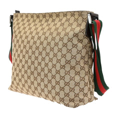 Gucci Front Pocket Web Messenger GG Canvas