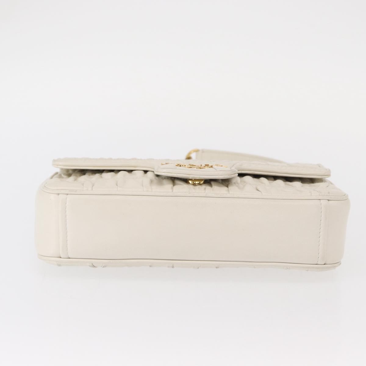 Prada Chain Flap Shoulder Bag Nappa Gaufre