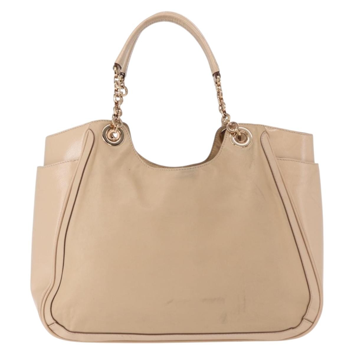 Salvatore Ferragamo Betulla Chain Tote Leather