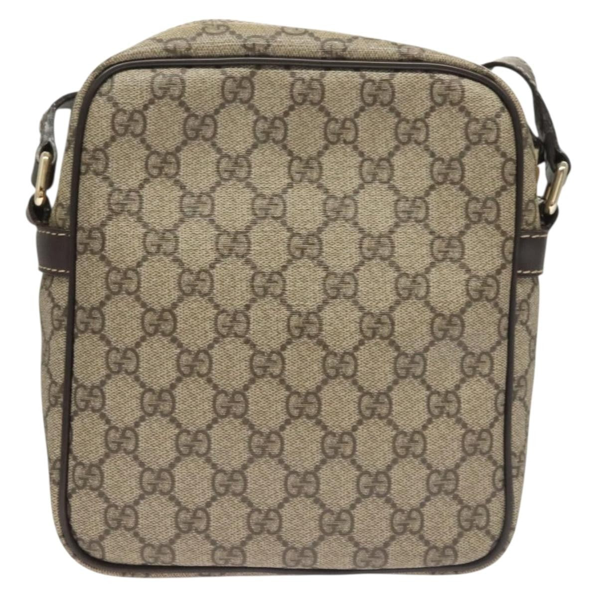 Gucci Front Zip Messenger GG Coated Canvas