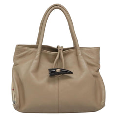 Burberry Horn Toggle Tote Leather