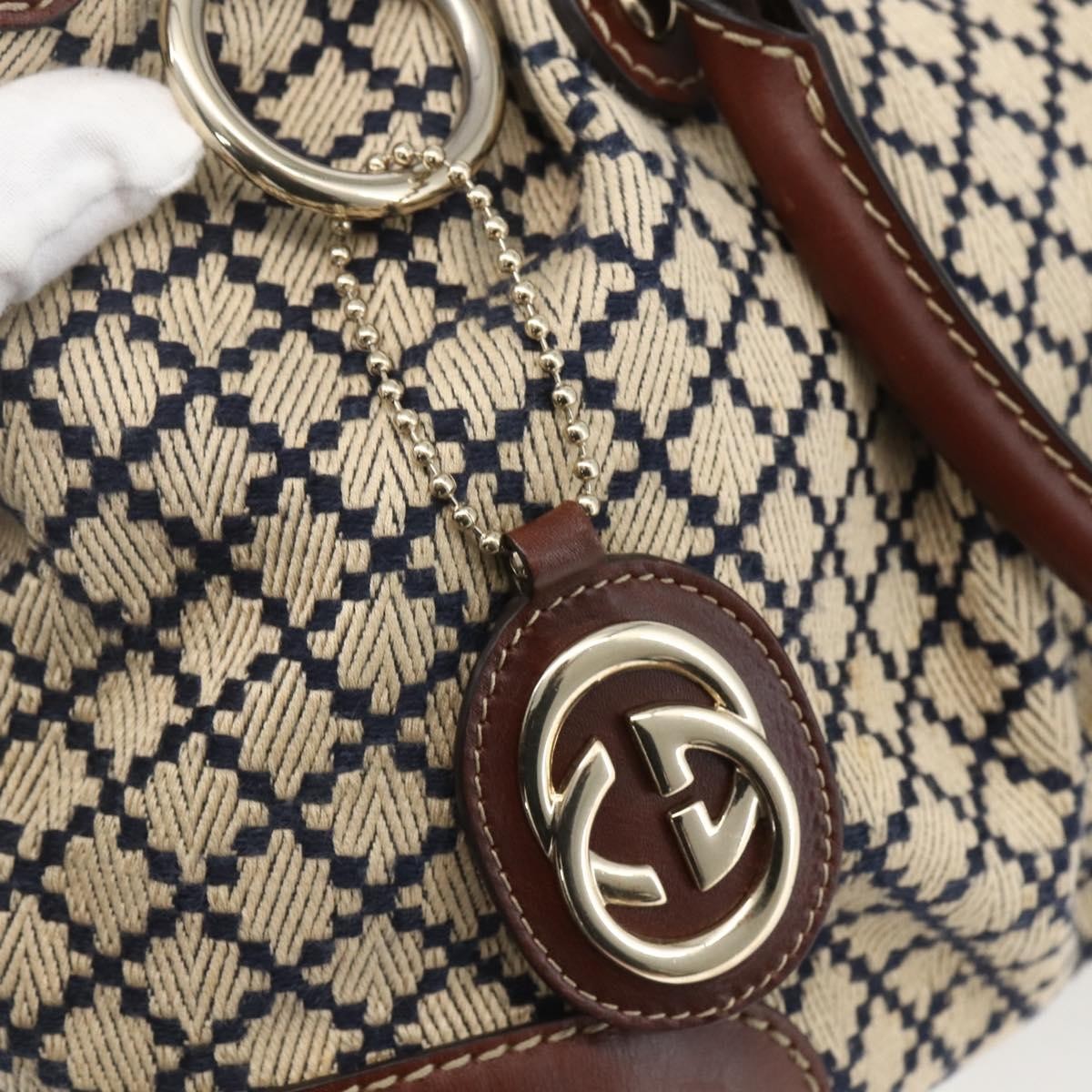 Gucci Sukey Top Handle Satchel Diamante Canvas