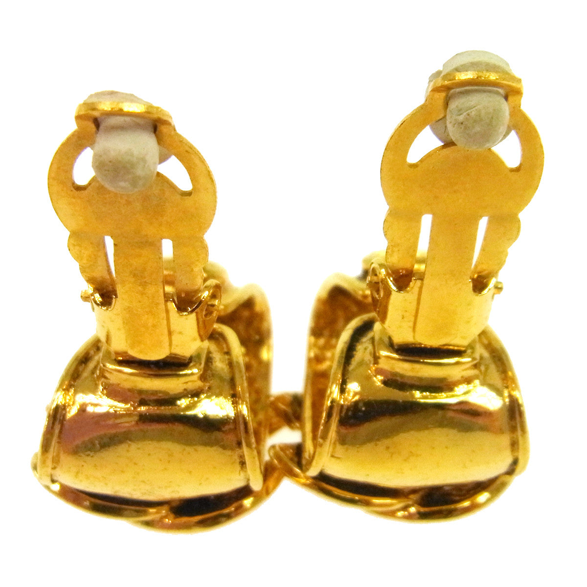 Chanel Vintage CC Hoop Clip-On Earrings Metal
