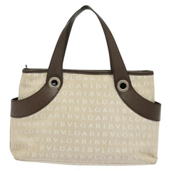 Bvlgari B.Zero1 Logomania Bag Canvas with Leather