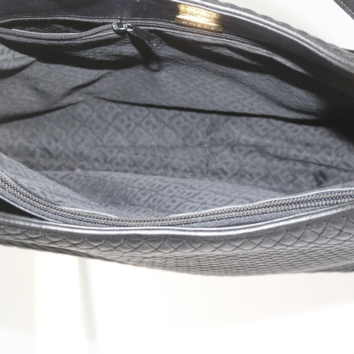 Bally Vintage Chain Shoulder Bag Quilted Leather