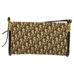 Christian Dior Vintage Trotter Shoulder Bag Canvas