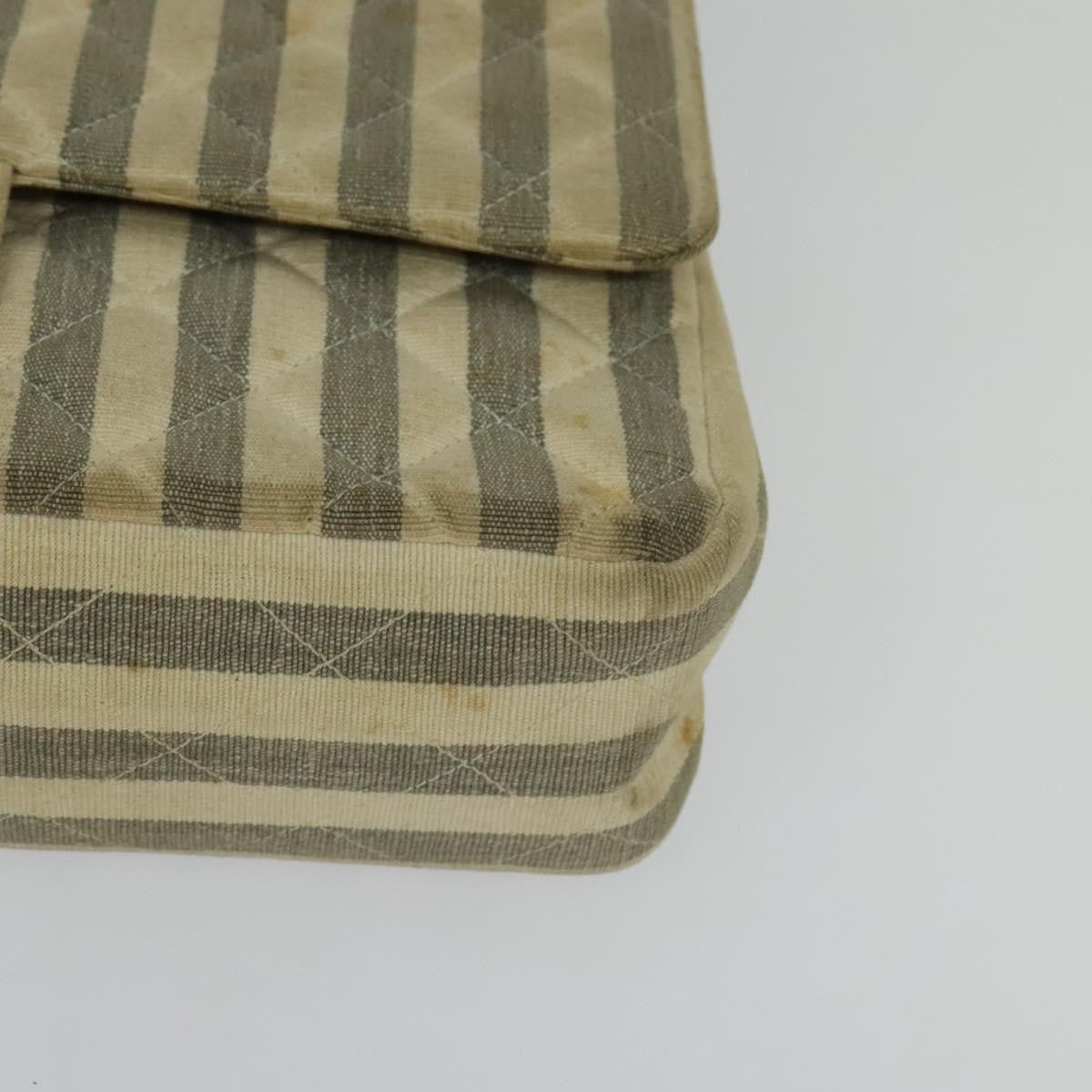 Chanel Vintage Classic Double Flap Bag Quilted Denim