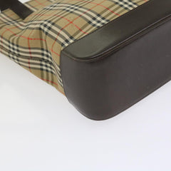 Burberry Nova Check Tote Leather