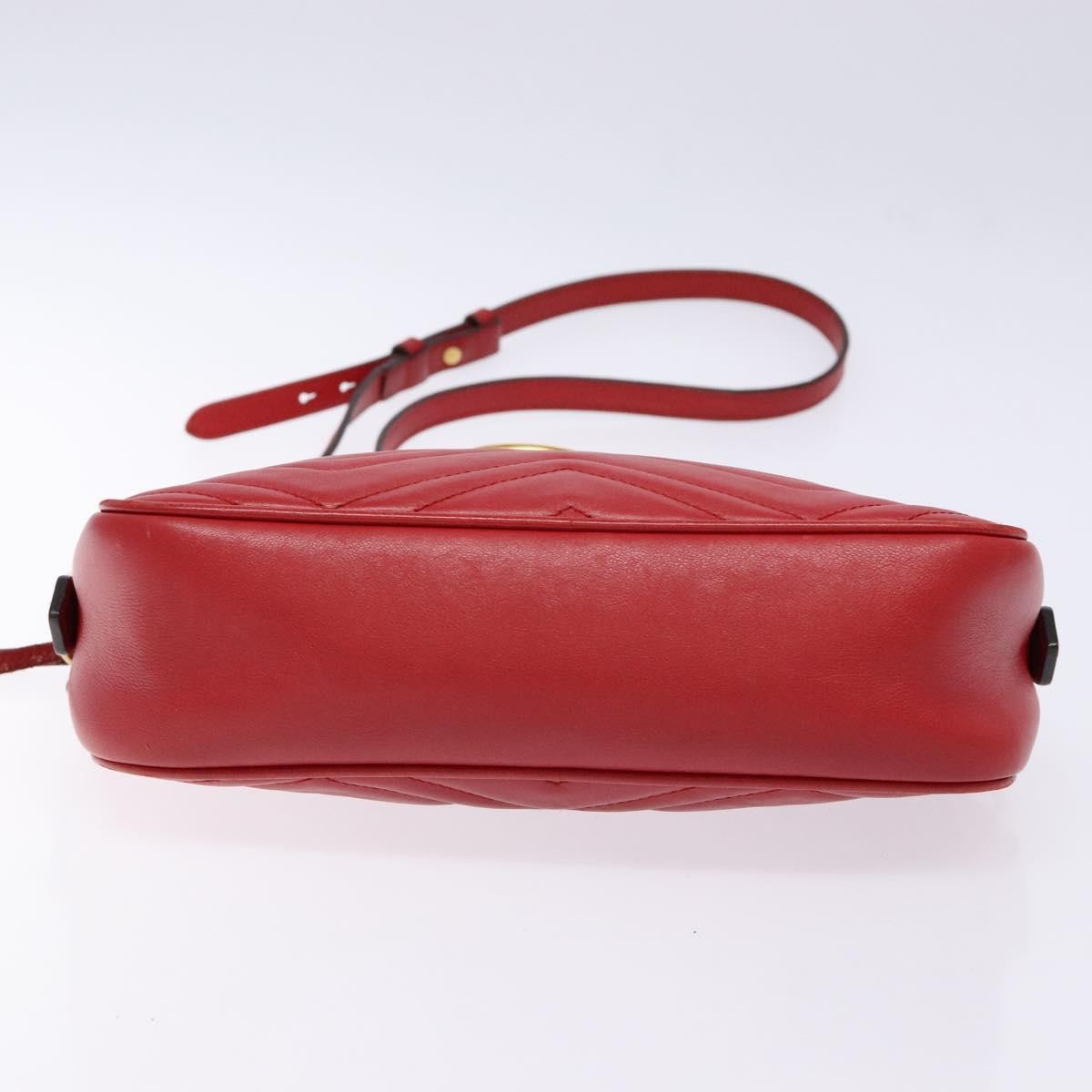 Gucci GG Marmont Triple Zip Chain Bag Matelasse Leather