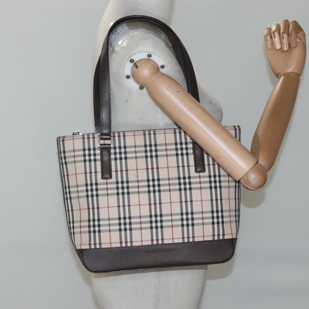 Burberry Nova Check Tote canvas check pattern