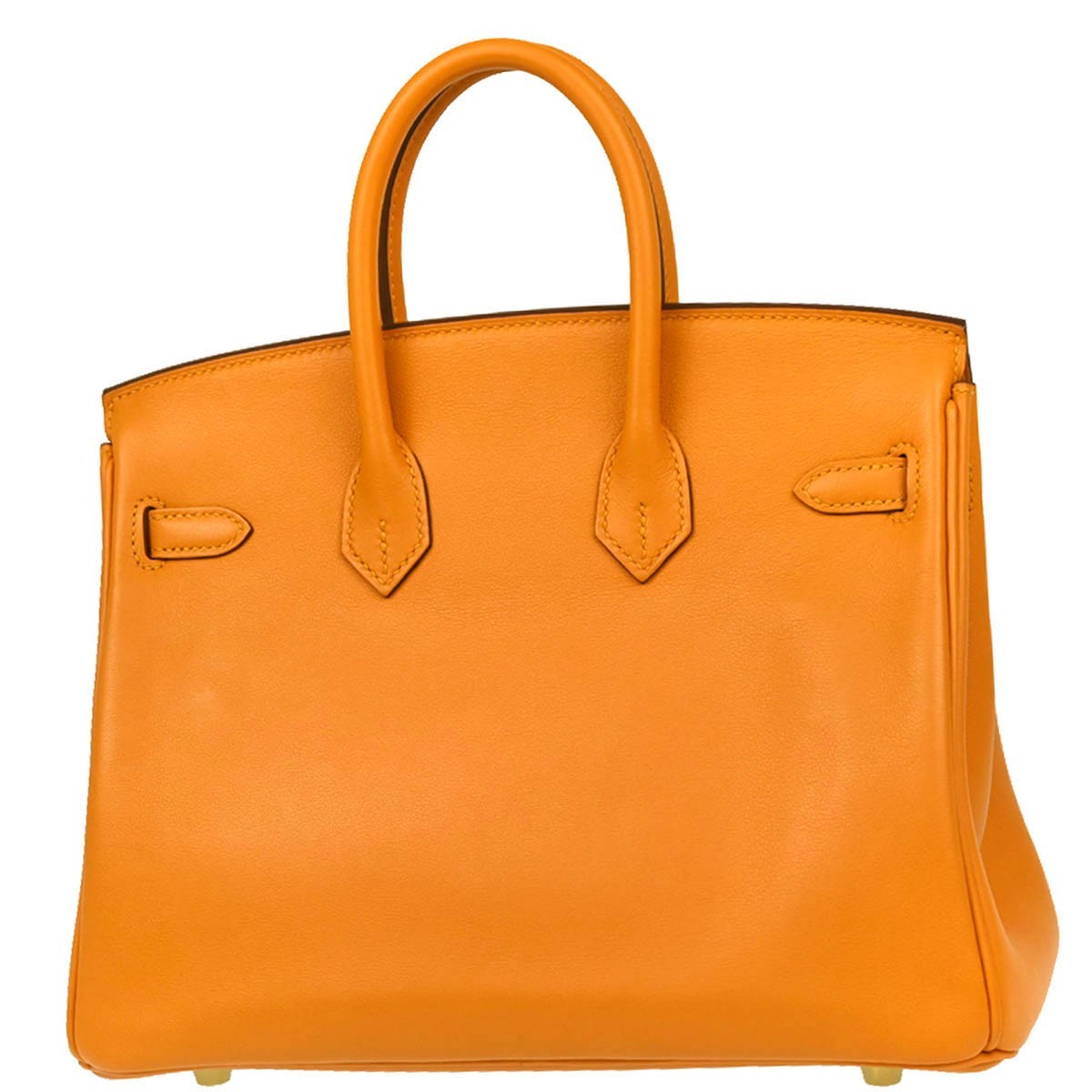 Hermes Birkin Handbag Orange Togo with Palladium Hardware