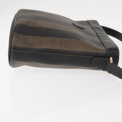 Fendi Pequin Shoulder Bag Canvas