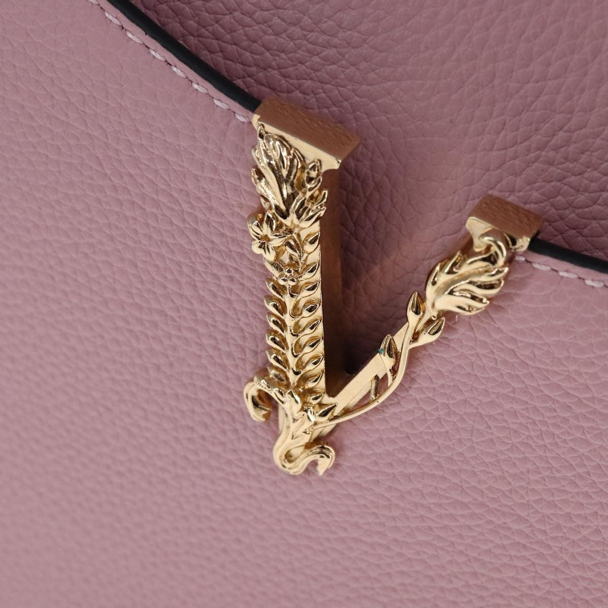 Versace Virtus Front Pocket Tote Leather