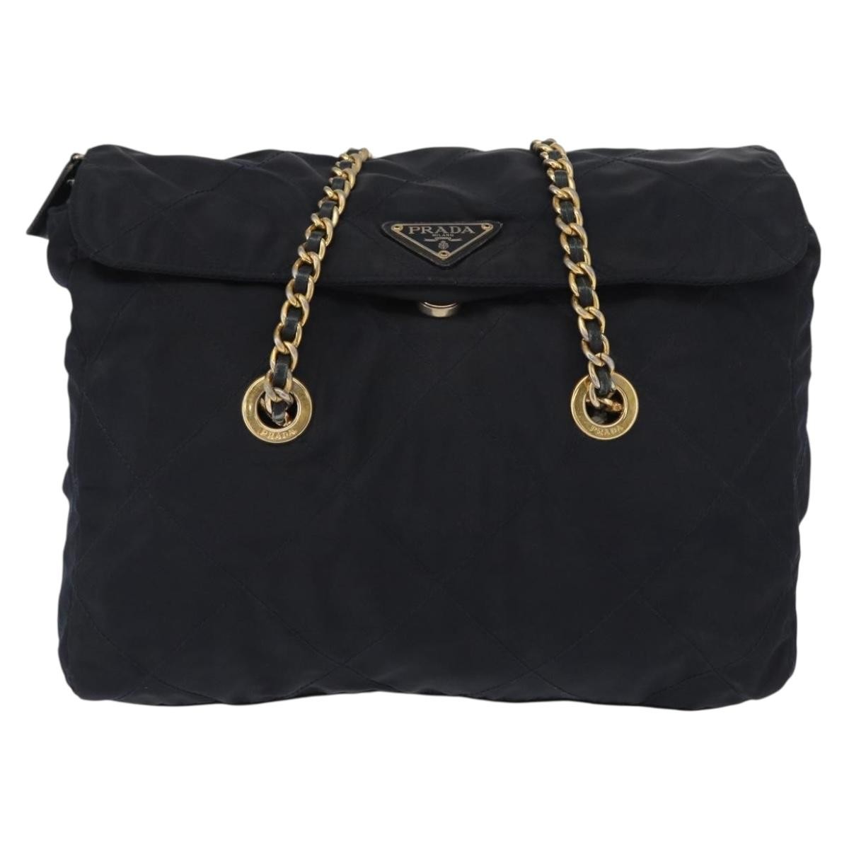 Prada Chain Shoulder Bag Tessuto