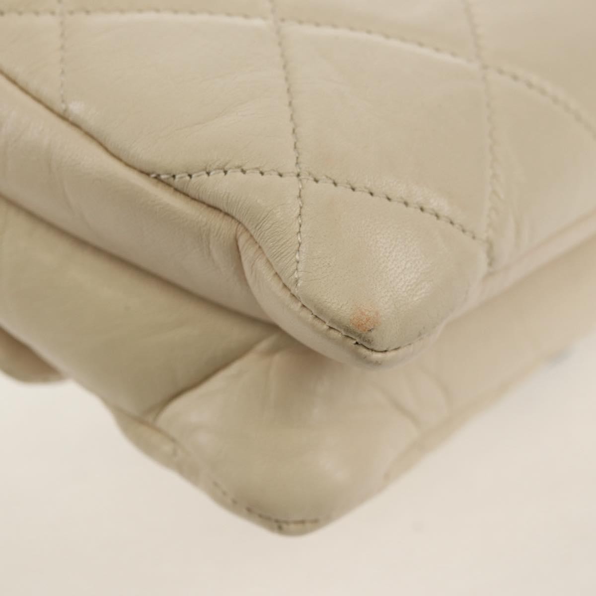 Chanel Padded Envelope Flap Bag Quilted Aged Calfskin