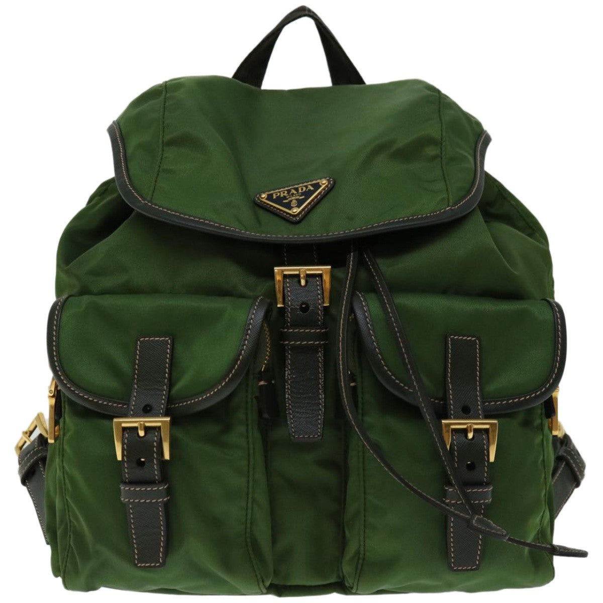 Prada Double Front Pocket Backpack Tessuto