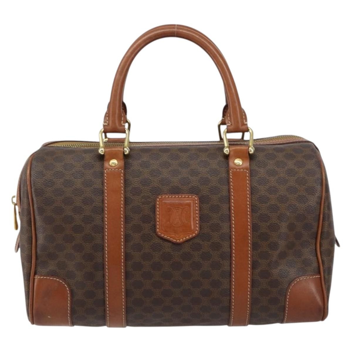 Celine Vintage Macadam Boston bag Canvas