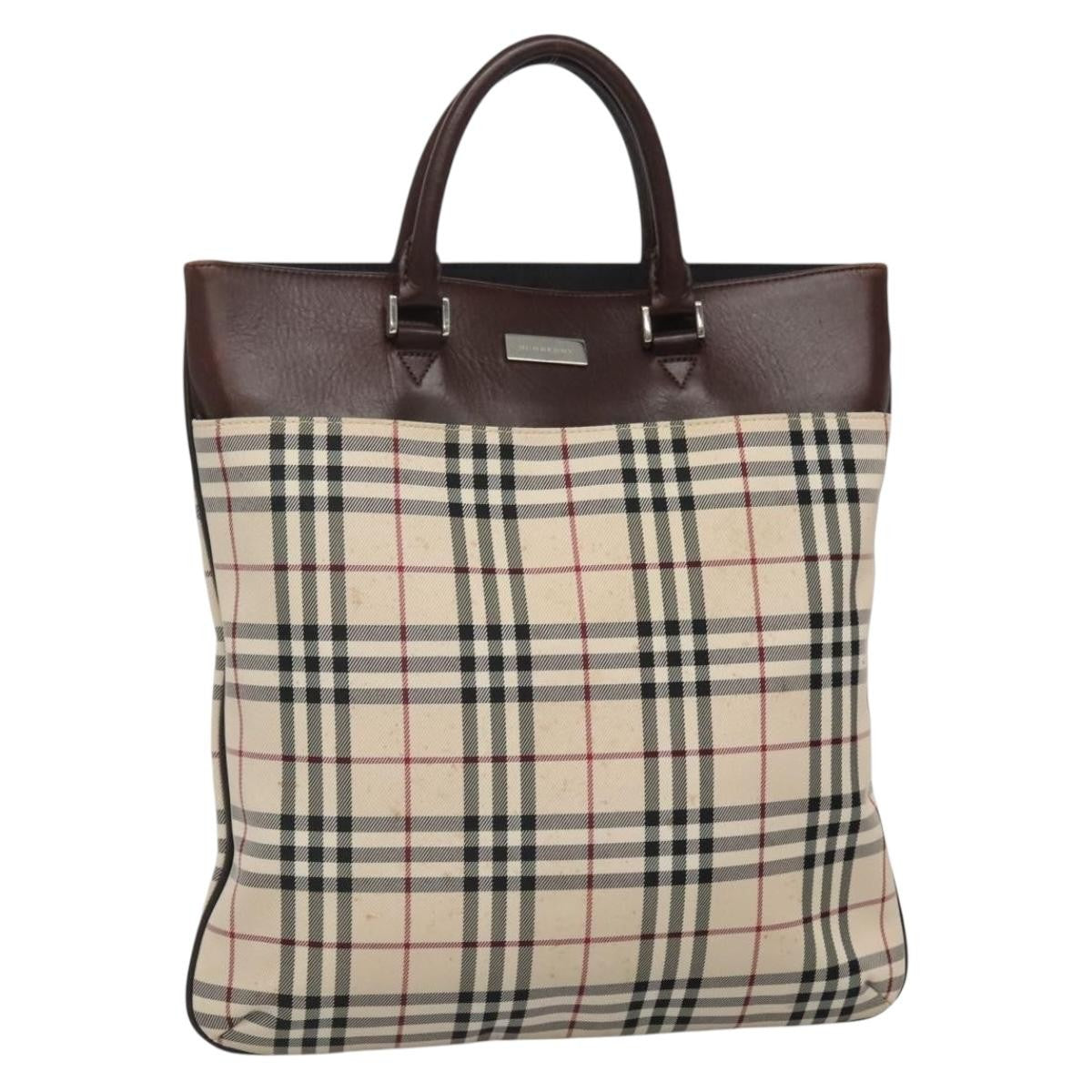 Burberry Nova Check Tote Nylon